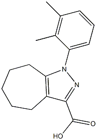 1-(2,3-dimethylphenyl)-1,4,5,6,7,8-hexahydrocyclohepta[c]pyrazole-3-carboxylic acid Structure