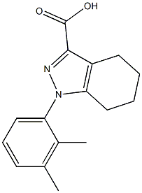 1-(2,3-dimethylphenyl)-4,5,6,7-tetrahydro-1H-indazole-3-carboxylic acid 구조식 이미지