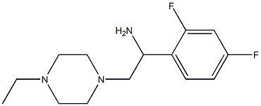 1-(2,4-difluorophenyl)-2-(4-ethylpiperazin-1-yl)ethanamine Structure