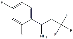 1-(2,4-difluorophenyl)-3,3,3-trifluoropropan-1-amine Structure