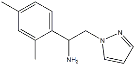 1-(2,4-dimethylphenyl)-2-(1H-pyrazol-1-yl)ethanamine Structure