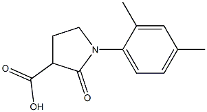 1-(2,4-dimethylphenyl)-2-oxopyrrolidine-3-carboxylic acid Structure