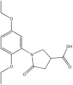 1-(2,5-diethoxyphenyl)-5-oxopyrrolidine-3-carboxylic acid Structure