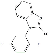 1-(2,5-difluorophenyl)-1H-1,3-benzodiazole-2-thiol 구조식 이미지