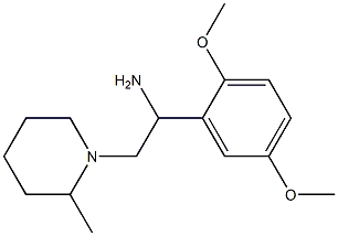 1-(2,5-dimethoxyphenyl)-2-(2-methylpiperidin-1-yl)ethanamine Structure