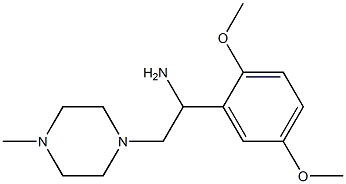 1-(2,5-dimethoxyphenyl)-2-(4-methylpiperazin-1-yl)ethanamine 구조식 이미지