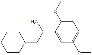 1-(2,5-dimethoxyphenyl)-2-piperidin-1-ylethanamine Structure