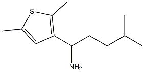 1-(2,5-dimethylthiophen-3-yl)-4-methylpentan-1-amine Structure