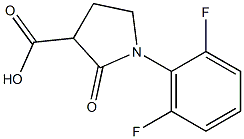 1-(2,6-difluorophenyl)-2-oxopyrrolidine-3-carboxylic acid Structure