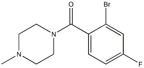 1-(2-bromo-4-fluorobenzoyl)-4-methylpiperazine 구조식 이미지