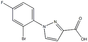 1-(2-bromo-4-fluorophenyl)-1H-pyrazole-3-carboxylic acid 구조식 이미지