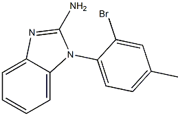 1-(2-bromo-4-methylphenyl)-1H-1,3-benzodiazol-2-amine Structure