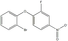 1-(2-bromophenoxy)-2-fluoro-4-nitrobenzene 구조식 이미지