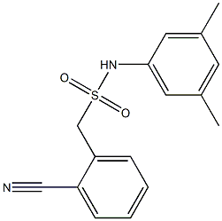 1-(2-cyanophenyl)-N-(3,5-dimethylphenyl)methanesulfonamide 구조식 이미지