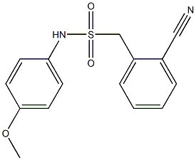 1-(2-cyanophenyl)-N-(4-methoxyphenyl)methanesulfonamide Structure