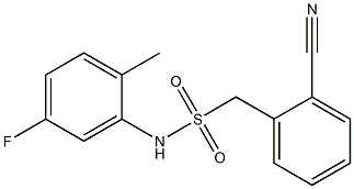 1-(2-cyanophenyl)-N-(5-fluoro-2-methylphenyl)methanesulfonamide Structure