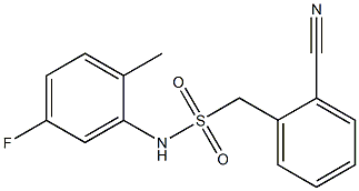 1-(2-cyanophenyl)-N-(5-fluoro-2-methylphenyl)methanesulfonamide 구조식 이미지