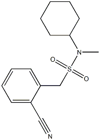 1-(2-cyanophenyl)-N-cyclohexyl-N-methylmethanesulfonamide 구조식 이미지