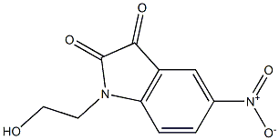 1-(2-hydroxyethyl)-5-nitro-2,3-dihydro-1H-indole-2,3-dione 구조식 이미지