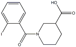 1-(2-iodobenzoyl)piperidine-3-carboxylic acid 구조식 이미지