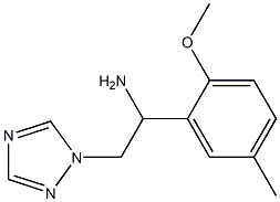 1-(2-methoxy-5-methylphenyl)-2-(1H-1,2,4-triazol-1-yl)ethanamine Structure