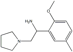 1-(2-methoxy-5-methylphenyl)-2-pyrrolidin-1-ylethanamine Structure