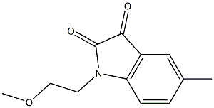 1-(2-methoxyethyl)-5-methyl-2,3-dihydro-1H-indole-2,3-dione 구조식 이미지