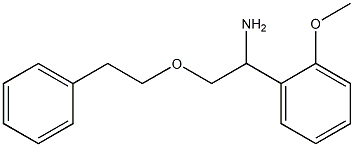 1-(2-methoxyphenyl)-2-(2-phenylethoxy)ethan-1-amine 구조식 이미지