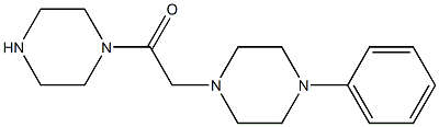 1-(2-oxo-2-piperazin-1-ylethyl)-4-phenylpiperazine Structure