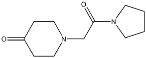 1-(2-oxo-2-pyrrolidin-1-ylethyl)piperidin-4-one 구조식 이미지