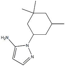 1-(3,3,5-trimethylcyclohexyl)-1H-pyrazol-5-amine 구조식 이미지