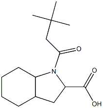 1-(3,3-dimethylbutanoyl)octahydro-1H-indole-2-carboxylic acid 구조식 이미지