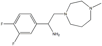 1-(3,4-difluorophenyl)-2-(4-methyl-1,4-diazepan-1-yl)ethan-1-amine Structure