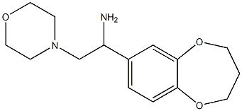 1-(3,4-dihydro-2H-1,5-benzodioxepin-7-yl)-2-morpholin-4-ylethanamine 구조식 이미지