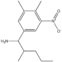 1-(3,4-dimethyl-5-nitrophenyl)-2-methylpentan-1-amine 구조식 이미지