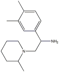 1-(3,4-dimethylphenyl)-2-(2-methylpiperidin-1-yl)ethan-1-amine Structure
