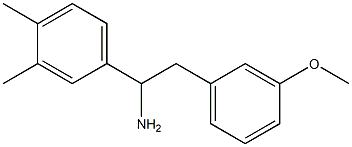 1-(3,4-dimethylphenyl)-2-(3-methoxyphenyl)ethan-1-amine 구조식 이미지