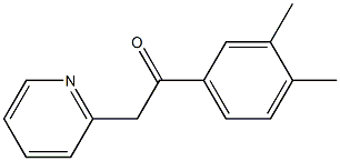 1-(3,4-dimethylphenyl)-2-(pyridin-2-yl)ethan-1-one Structure