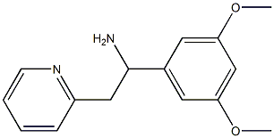 1-(3,5-dimethoxyphenyl)-2-(pyridin-2-yl)ethan-1-amine Structure
