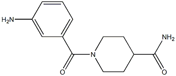 1-(3-aminobenzoyl)piperidine-4-carboxamide 구조식 이미지