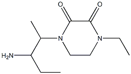 1-(3-aminopentan-2-yl)-4-ethylpiperazine-2,3-dione Structure