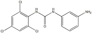 1-(3-aminophenyl)-3-(2,4,6-trichlorophenyl)urea 구조식 이미지