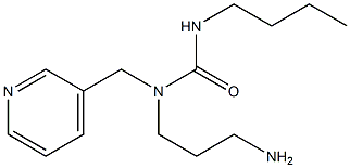1-(3-aminopropyl)-3-butyl-1-(pyridin-3-ylmethyl)urea Structure