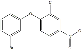 1-(3-bromophenoxy)-2-chloro-4-nitrobenzene Structure