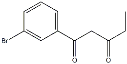 1-(3-bromophenyl)pentane-1,3-dione 구조식 이미지