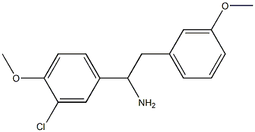1-(3-chloro-4-methoxyphenyl)-2-(3-methoxyphenyl)ethan-1-amine Structure