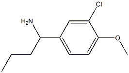 1-(3-chloro-4-methoxyphenyl)butan-1-amine Structure