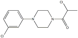 1-(3-chlorophenyl)-4-(2-chloropropanoyl)piperazine Structure