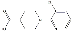 1-(3-chloropyridin-2-yl)piperidine-4-carboxylic acid 구조식 이미지