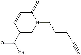 1-(3-cyanopropyl)-6-oxo-1,6-dihydropyridine-3-carboxylic acid 구조식 이미지